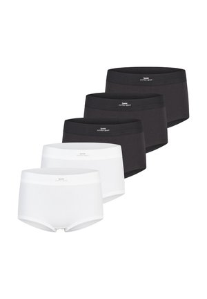 Alushousut - weiß/schwarz