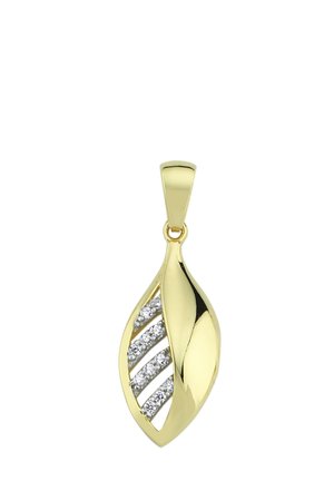 Pendentif - weiß goldfarben