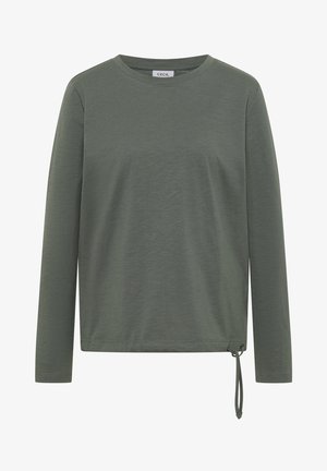 Cecil, LANGARM SHIRT MIT RUNDHALS UND TUNNELZUG - T-shirt à manches longues - dried olive green