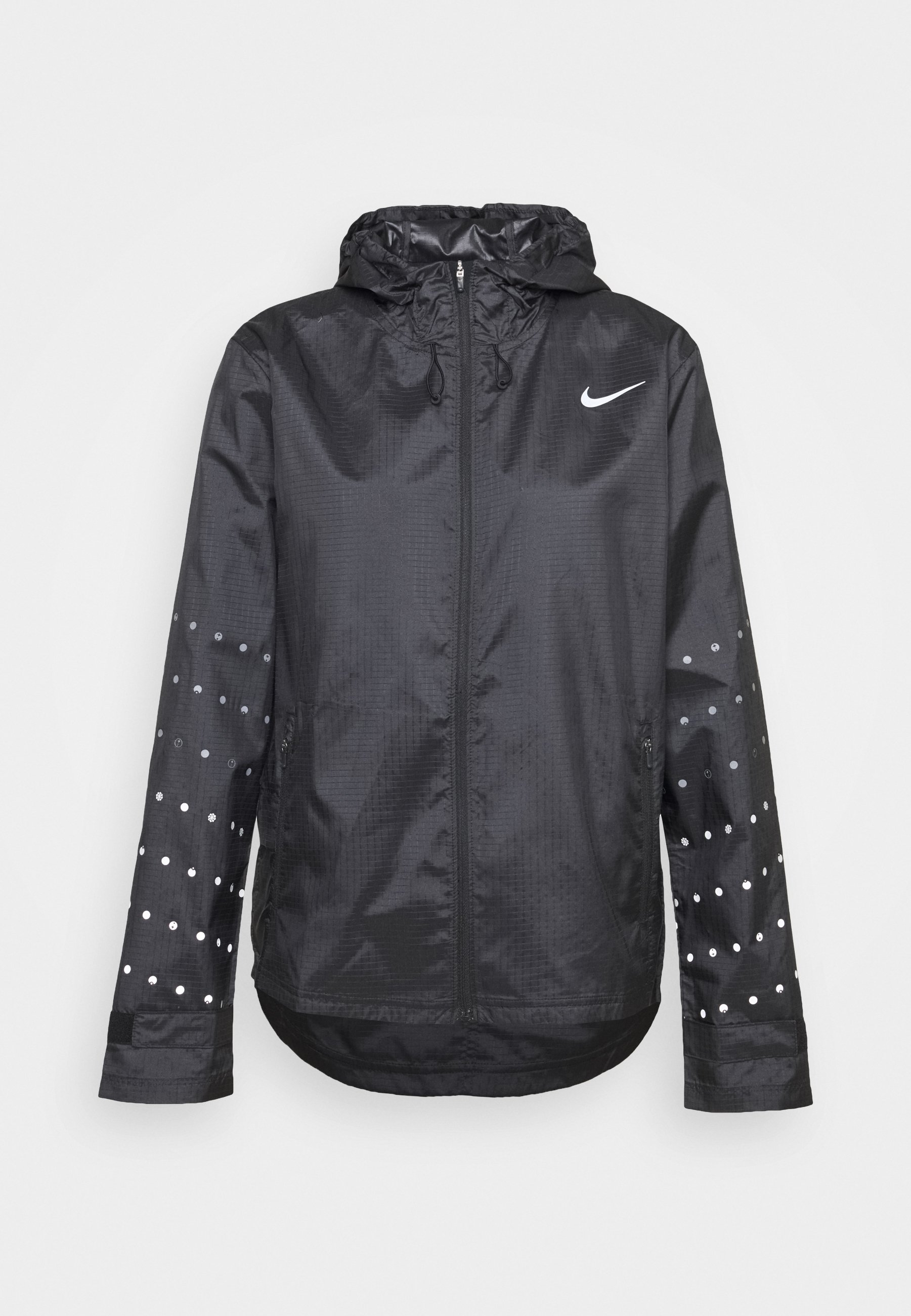Nike Womens Essential Flash Runway Jacket Black/Black/Reflective Silv