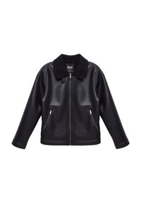 Kunstlederjacke - schwarz