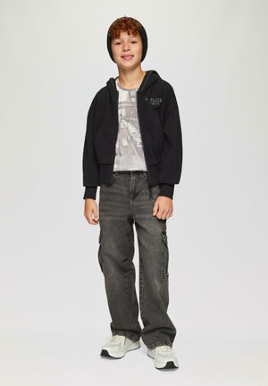 s.Oliver BAGGY COUPE  TAILLE  - Jeans Relaxed Fit - grau meliert