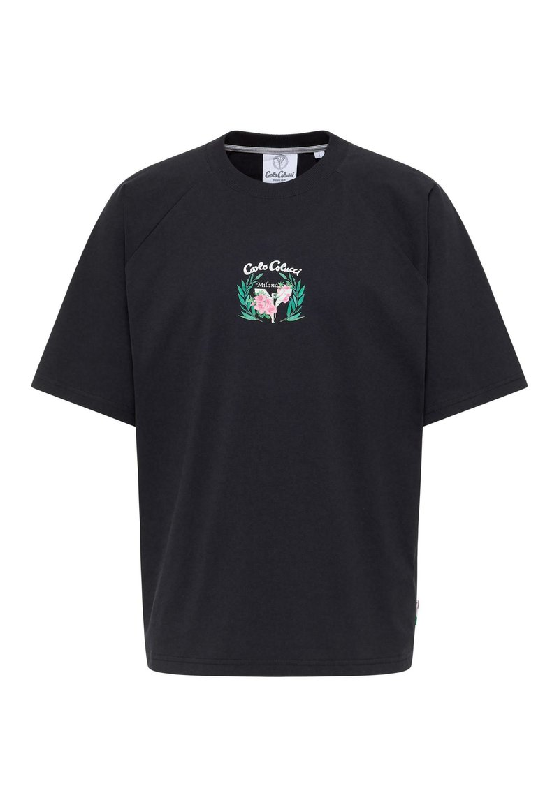 carlo colucci T-shirt print zwart