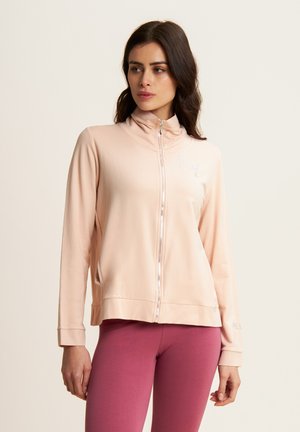 Sudadera con cremallera - cameo rose