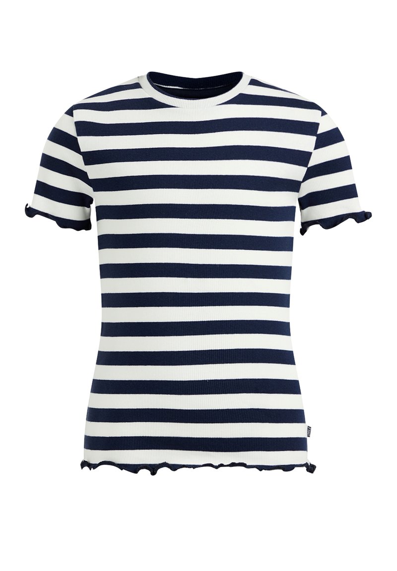 WE Fashion T-shirt basic donkerblauw