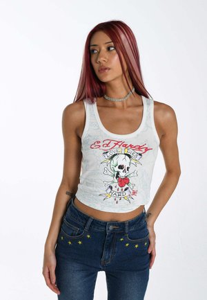 Ed Hardy LOVE-DIES-HARD - Top - bright white