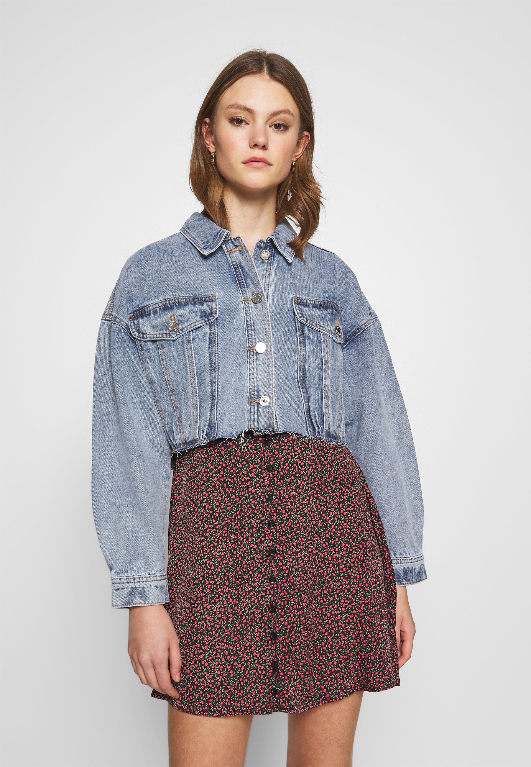Women CROPPED RAW JACKET - Denim jacket Women CROPPED RAW JACKET - Denim jacket