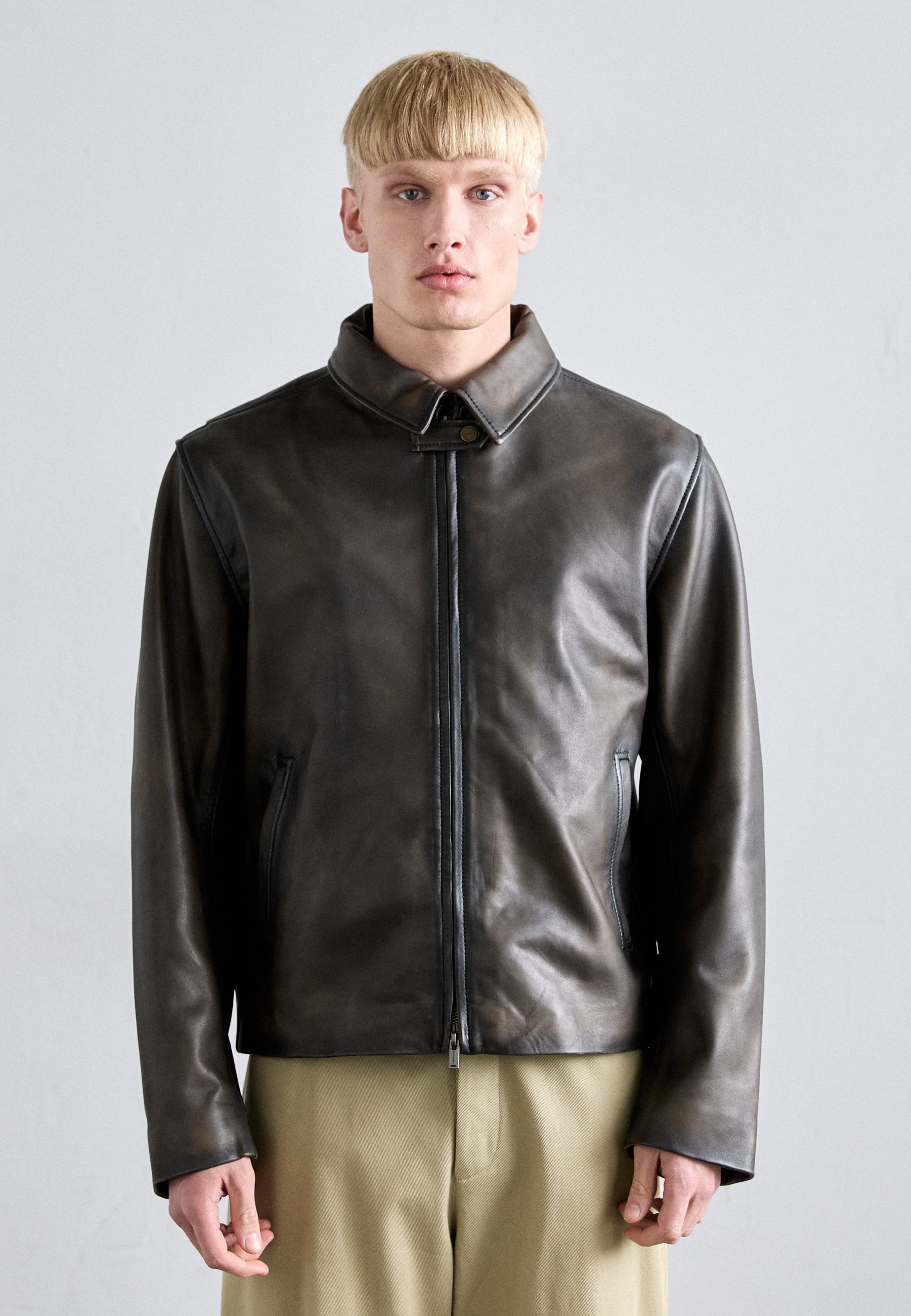Holzweiler CILLIAN JACKET - Leather jacket - brown - Zalando.co.uk