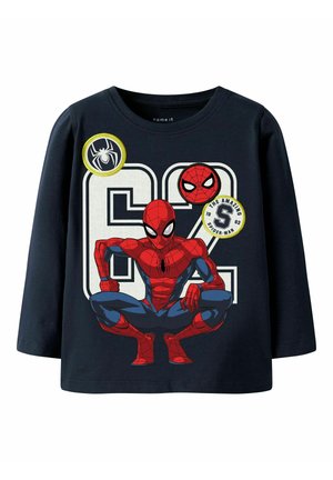 NMMDEEP SPIDER BOX - Long sleeved top - navy blazer