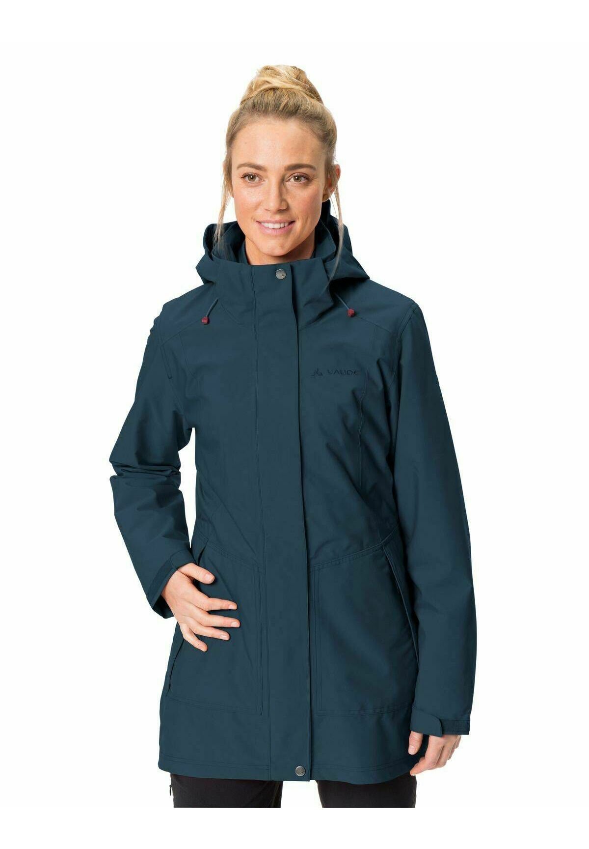 Parka 3 En 1 VAUDE Idris IV Pour Femme - Veste Imperméable Coupe-vent + Doublure Polaire, Polyester Recyclé, Longue Coupe - 2