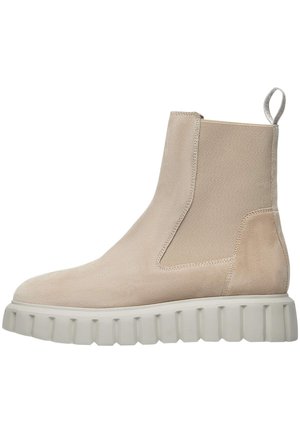GRENELLE CHELSEA - Botines con plataforma - beige