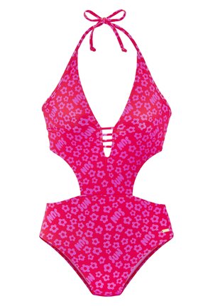 MONOKINI - Badpak - rot bedruckt