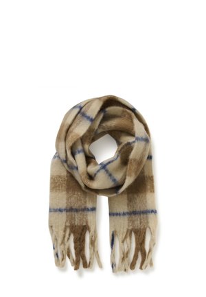 HINYA - Šal - brown and white checks