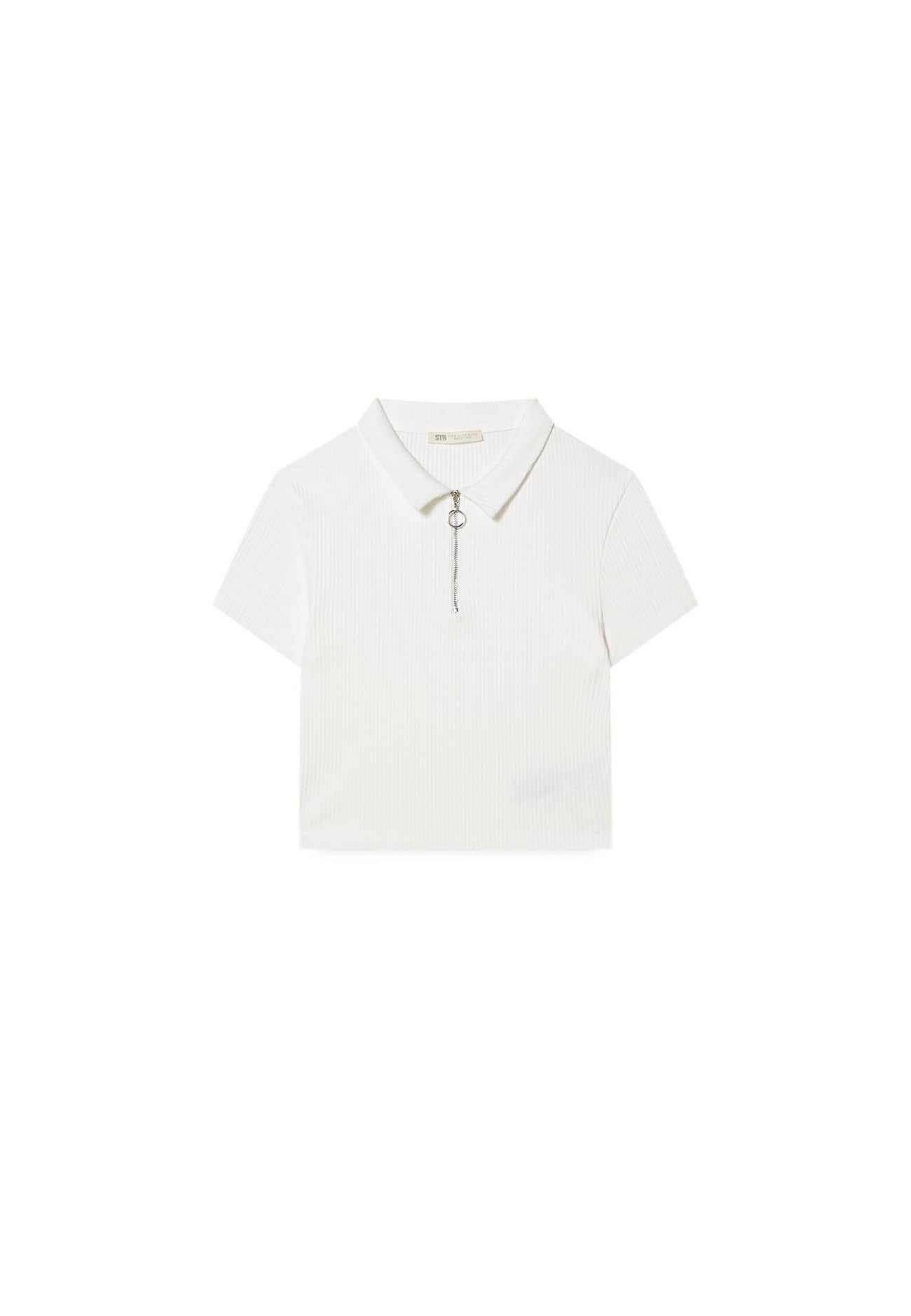 Damen mit Kragen und Reißverschluss - Poloshirt Damen mit Kragen und Reißverschluss - Poloshirt