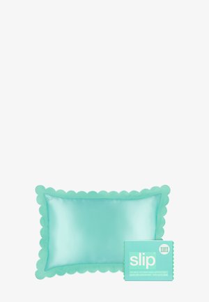 Slip SLIP PURE SILK QUEEN PILLOWCASE WITH SCALLOPED EDGE - Accessori skincare - turquoise