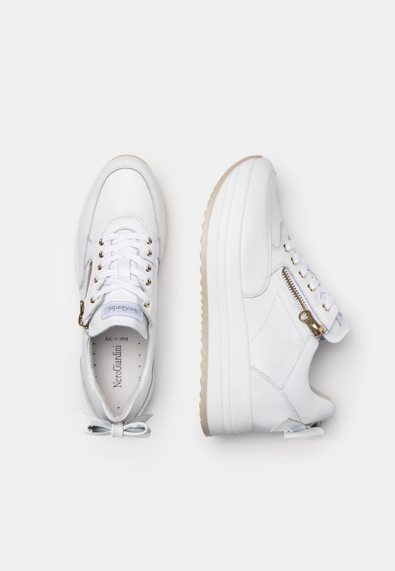 Fiocco Sneakers Bianche Nerogiardini Scarpe Donna NeroGiardini