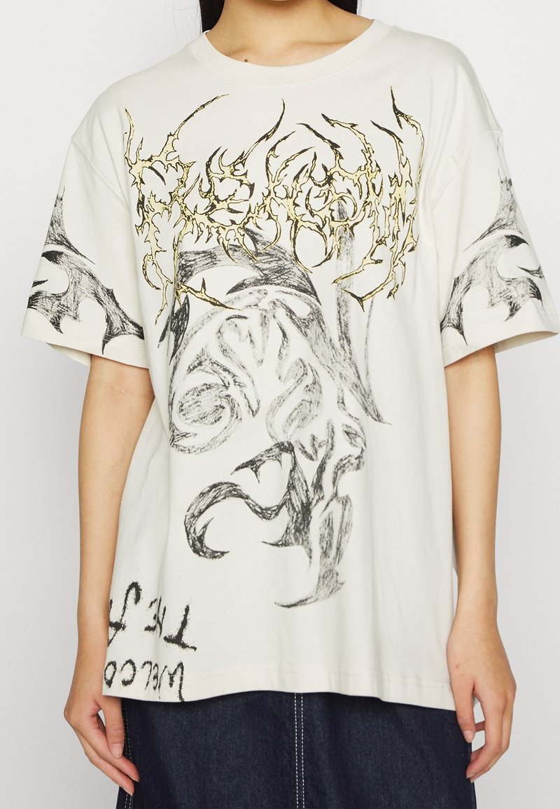 Weekday T-shirt imprimé - beige
