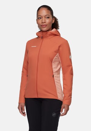 RIME IN FLEX HOODED - Fleece jacket - brick quartz dust