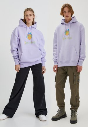 Felpa con cappuccio - mauve