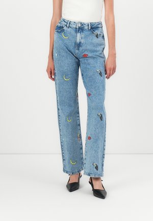 PCJIDI - Jeans baggy - medium blue denim