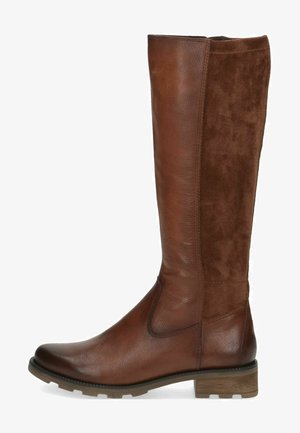 Platform boots - cognac comb