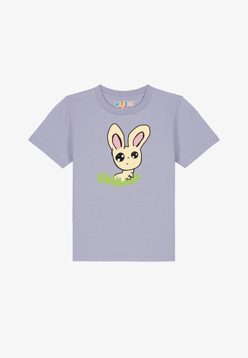 watapparel OSTERHASE IM GRAS - T-Shirt print - lavender
