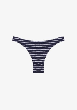 Yamamay FRIZZY - Slip bikini - dark blue white stripes