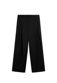 Massimo Dutti DARTED - Kalhoty - black