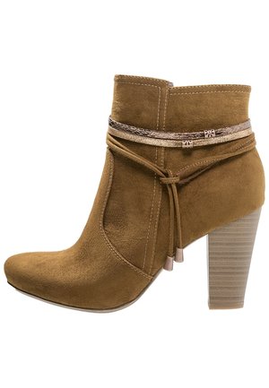 Boots à talons - cognac