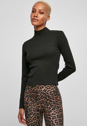 BACK CUT OUT LONGSLEEVE - Longsleeve - black