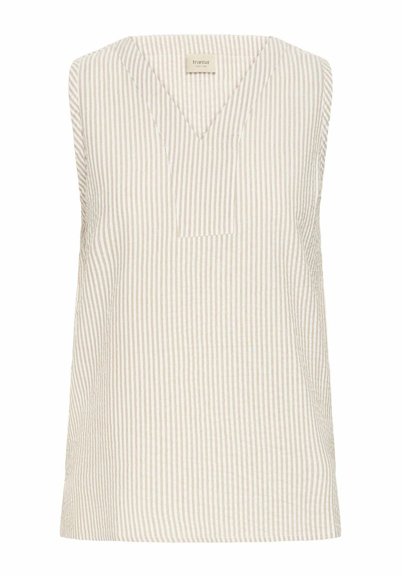 Fransa Blouse beige mêleerd Fransa Blouse beige mêleerd