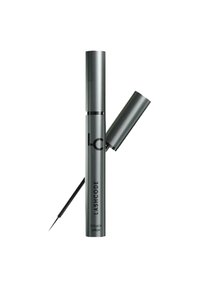 Siero per ciglia Lashcode in un tubo metallico grigio, con un pennellino applicatore sottile. Presenta un design elegante e un testo nero audace sul davanti.