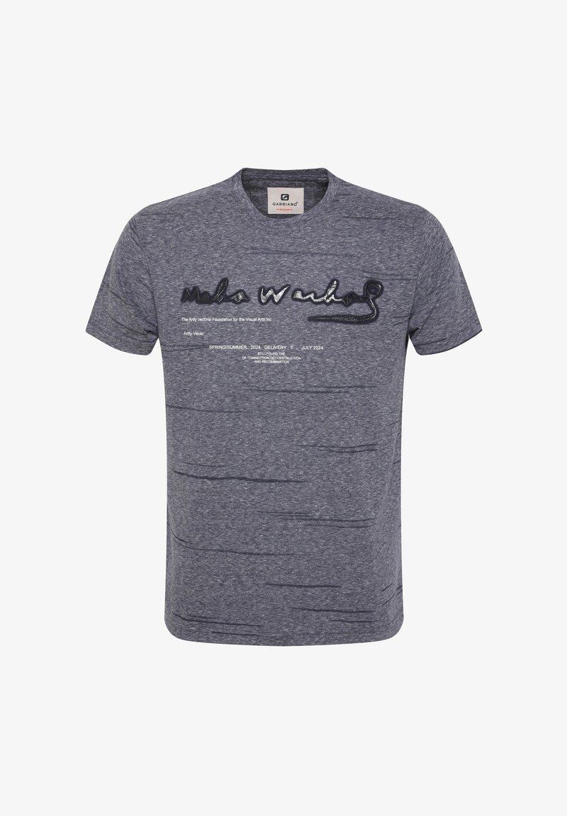 Gabbiano ROUND NECK - Apdrukāts T-krekls - navy