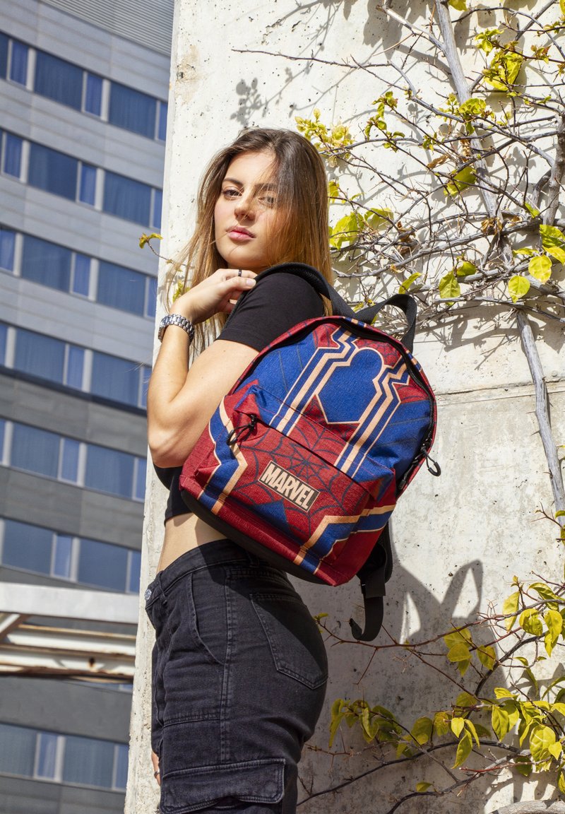 Karactermania SPIDERMAN DROP SCHOOL MINI - Skolväska - spiderman blue-red