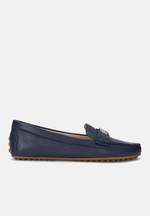 BARNSBURY PEBBLED LEATHER DRIVER - Mocassins - refined navy
