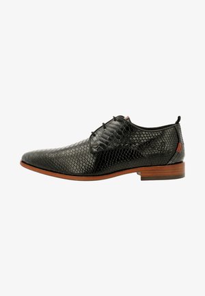 GREG SNAKE - Veterschoenen - dark gray-black
