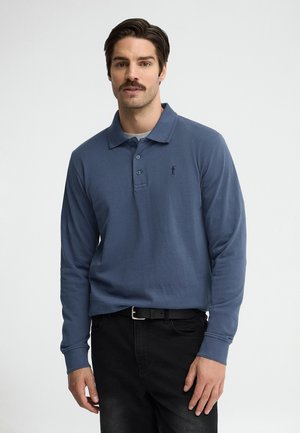 Polo Club, POLOSHIRT MAN RIGBY GO POLO LS IO LONG SLEEVE REGULAR FIT - Polo - denim blue