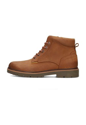 Schnürstiefelette - cognac