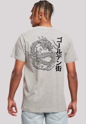 DRACHE GOLDEN GAI - Print T-shirt - heather grey