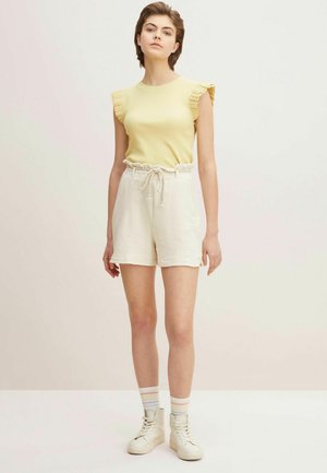 Shorts - soft beige solid