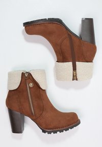 TOM TAILOR Botines - cognac