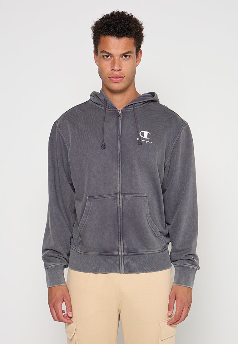 Champion Sweater met rits grijs