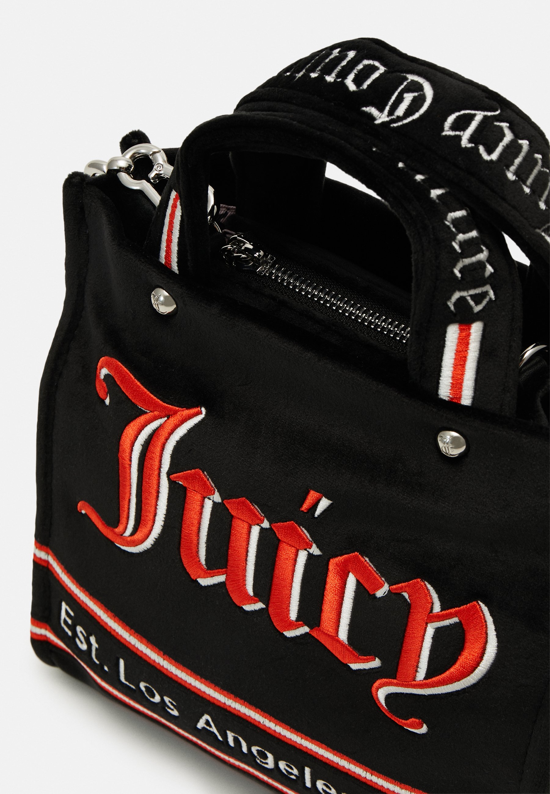 Juicy Couture IRIS BAG - Handbag - black/mandarin/black
