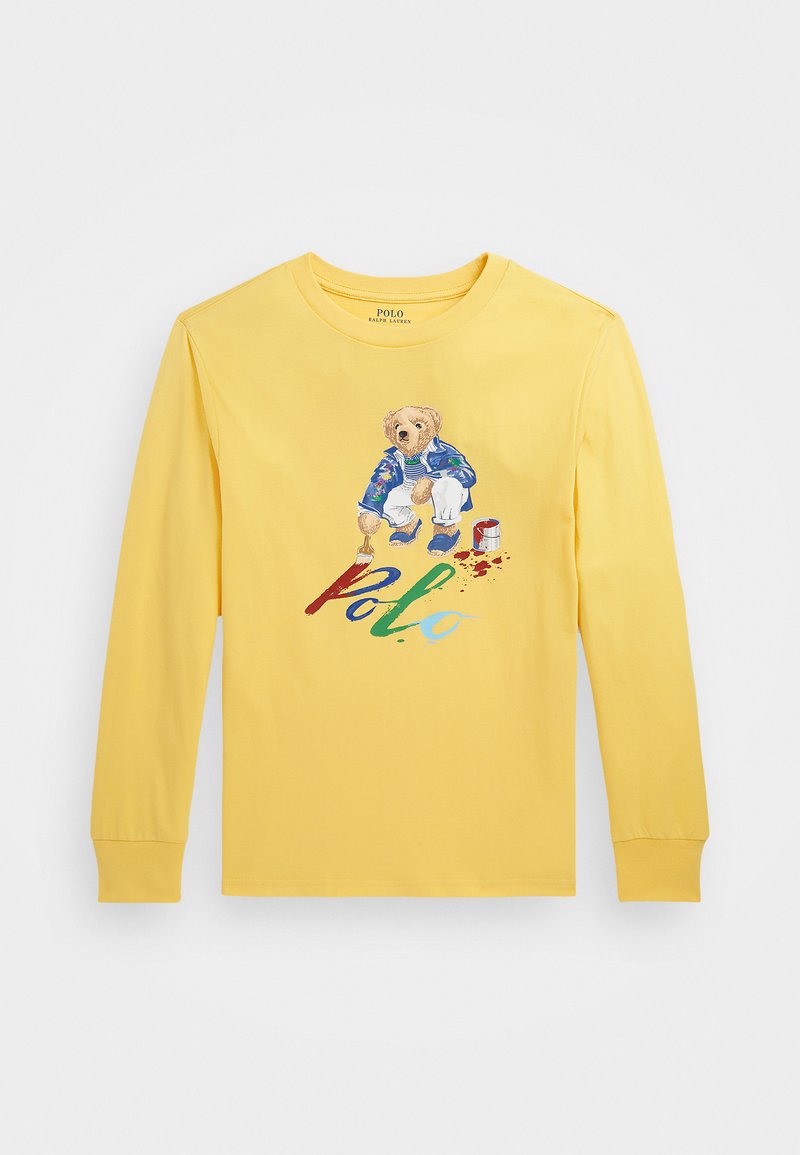 Polo Ralph Lauren POLO BEAR COTTON LONG SLEEVE T-SHIRT - Camiseta de manga larga - chrome yellow