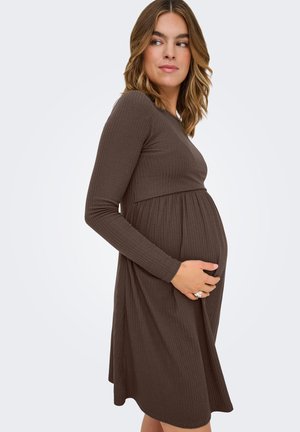 Jumper dress - chocolate brown