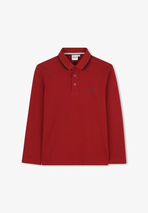 BOSS Kidswear JUNIOR LONG SLEEVE POLO - Top s dlouhým rukávem - dark red