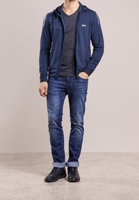 BOSS ATHLEISURE Zip-up sweatshirt - dark blue