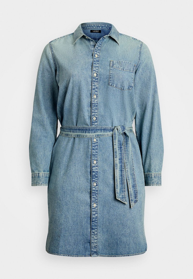 Lauren Ralph Lauren Woman Jeansjurken blauw denim/bluedenim
