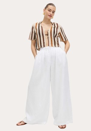 Marks & Spencer, Stoffhose - white