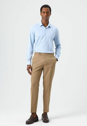 DOUBLE FRONT PLEATS - Broek - mink